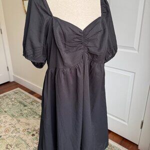 NWT Arula Black Puff Sleeve Romper Size 2X
